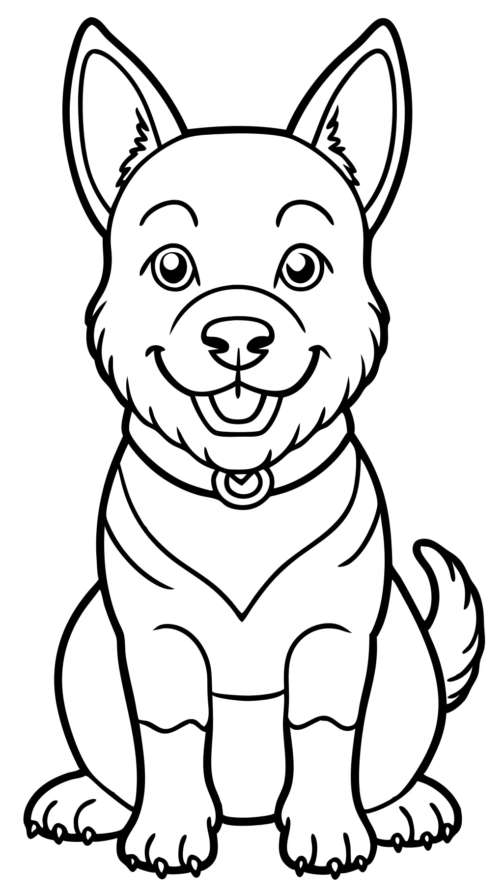 coloring dog pages